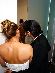 Naughty interracial mature threesome gets wild