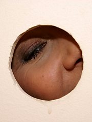 MILF sucking a big cock on the crapper