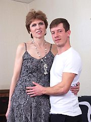 Horny toy boy getting naughty with a dirty housewi...