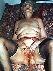 Very old women posing