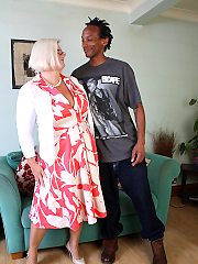 Naughty british bbw going interracial