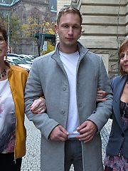 A nughty old and young threesome is getting out of control