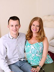 Big breasted british housewife having fun with her toy boy