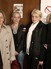 All is relaxed and well in this all female mature sauna