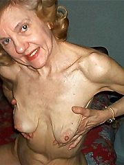Very skinny old granny