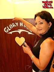 This horny mature slut wants a cock through the hole