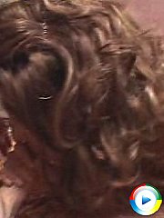 Curly brunette fatty in mad dick sucking thrill on bed