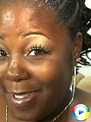 This lovely chubby choco mature slut just loves the cock