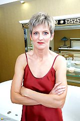 Naughty european housewife taking a naughty bath