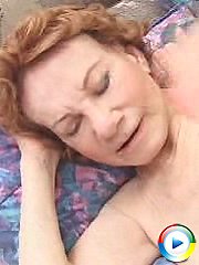 Smooth brunette granny engaging in sensual sex pounding thrill