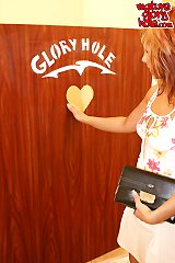 MILF sucking a big cock on the crapper