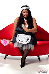 Madison Blush stripping off to display her gigantic 40L tits