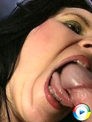 Horny housewife sucking like a teenager