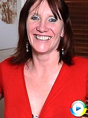 Horny housewife playing all alone